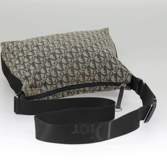 Christian Dior Trotter Canvas Shoulder Bag Navy Silver Auth bs19758 - Picture 7 of 16